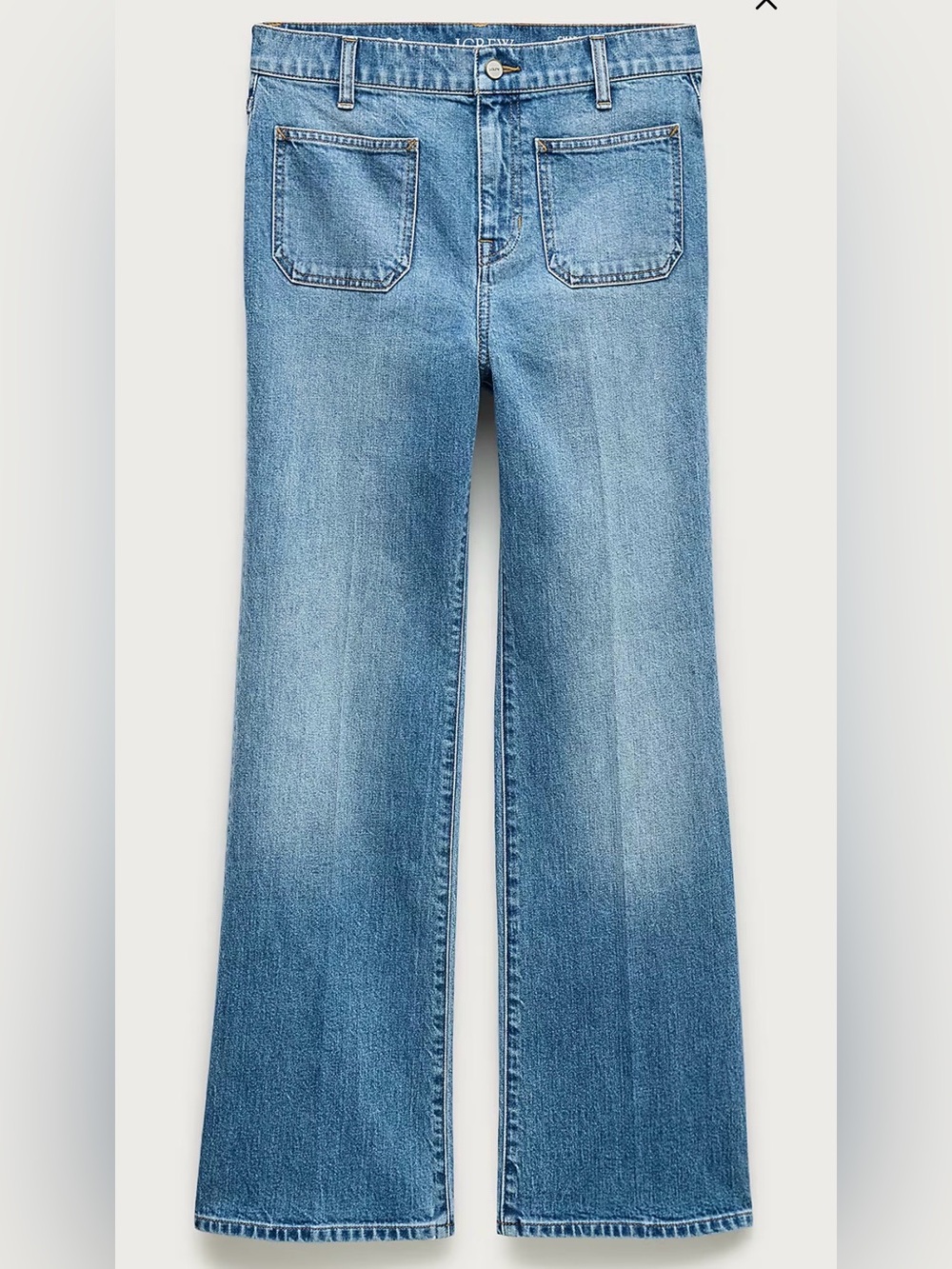J. Crew Light Blue Wide-Leg Denim Jeans